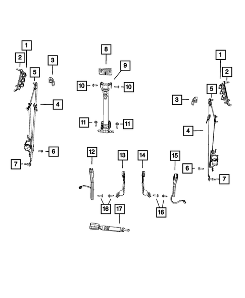 Seat Belts for 2012 Ram 3500 #2