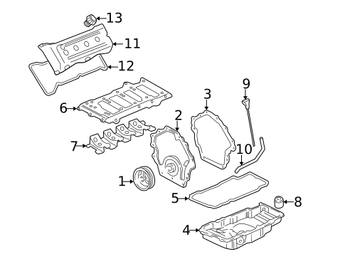 Engine Parts for 2004 Pontiac Bonneville #0
