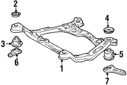 Suspension Mounting for 1992 Lexus ES300 #0