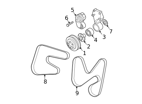 Belts & Pulleys for 2007 Dodge Ram 2500 #0