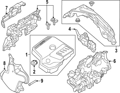 Engine Appearance Cover for 2022 BMW 430i Gran Coupe #0