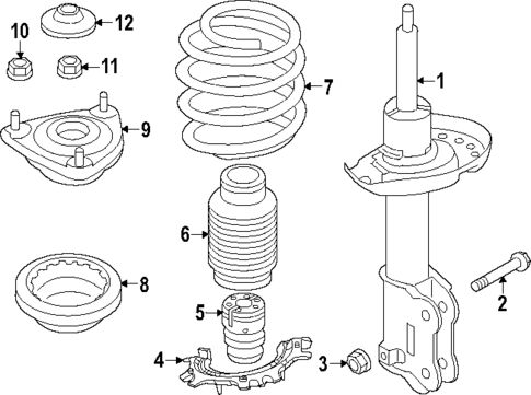 Struts & Components for 2023 Kia Niro #0