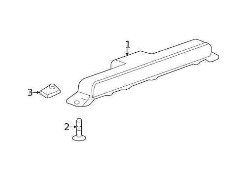High Mounted Stop Lamp for 2019 Chevrolet Silverado 1500 #3