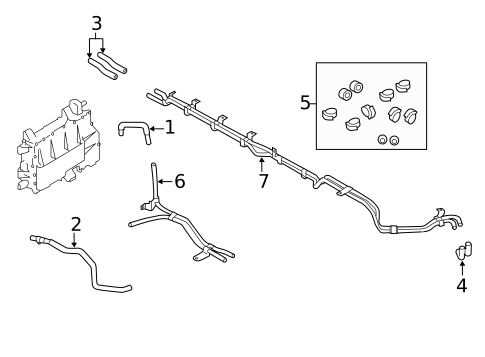 Hoses & Lines for 2011 Nissan LEAF #1
