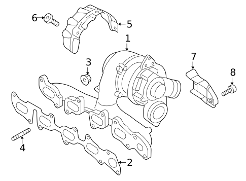 Turbo Charger for 2015 Volkswagen Golf SportWagen #1