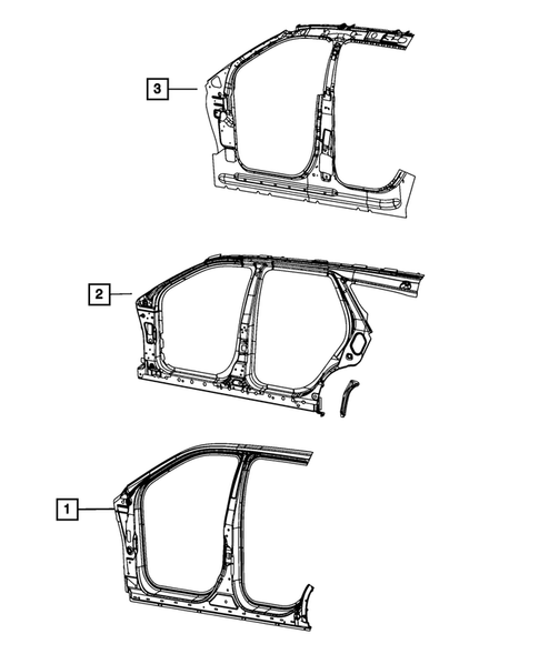 Aperture Panel, Pillar Supports and Cab Back for 2021 Jeep Grand Cherokee L #1
