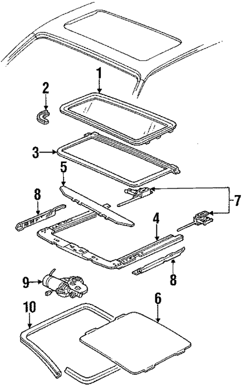 Sunroof for 1991 Pontiac Bonneville #0