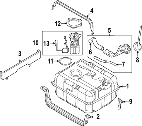 Fuel System Components for 2015 Ford E-350 Super Duty #0