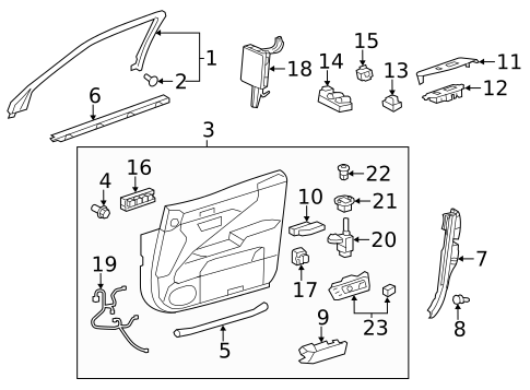 Power Seats for 2017 Lexus LS460 #0
