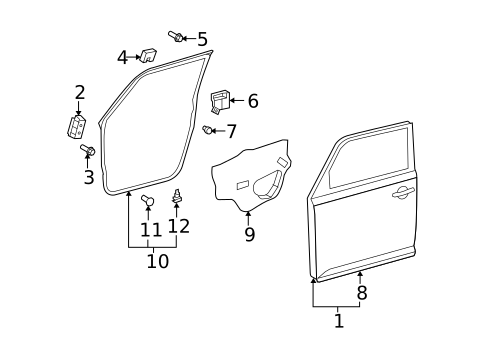 Door & Components for 2013 Scion xB #0
