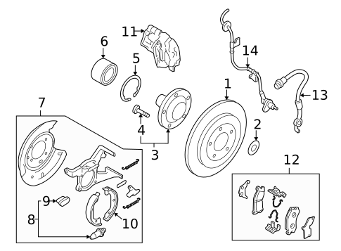 Rear Brakes for 2005 Mazda Tribute #0