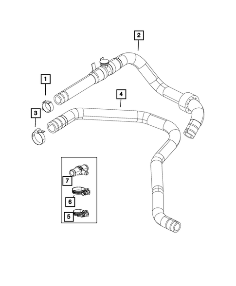 Air Conditioner and Heater Plumbing for 2018 Ram ProMaster 2500 #3
