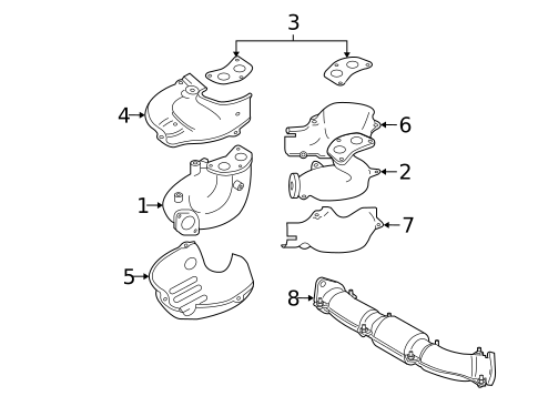 Exhaust Components for 2008 Subaru Impreza #2
