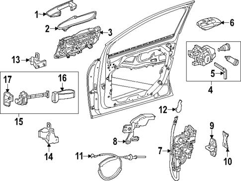Lock & Hardware for 2023 Mercedes-Benz EQS 450 SUV #0