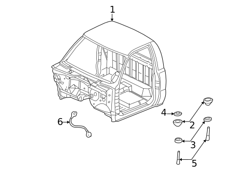 Cab Assembly for 2005 GMC Sierra 2500 HD #1