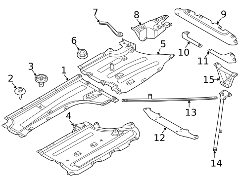 Under Cover & Splash Shields for 2022 BMW X3 #0