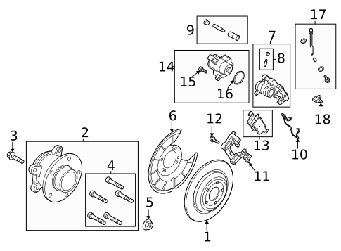 Hubs & Related Components for 2023 Ford Escape #0