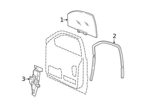 Front Door for 2005 Jeep Grand Cherokee #0