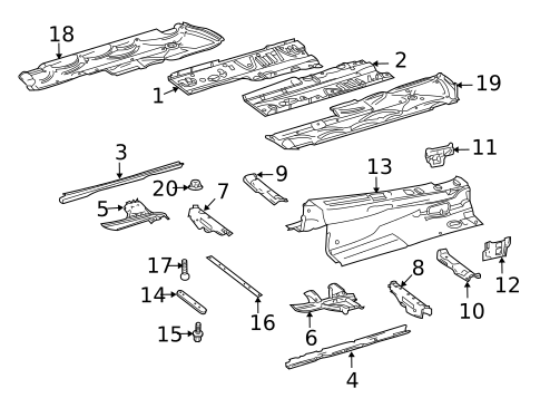 Floor & Rails for 2013 Mercedes-Benz E 350 #0