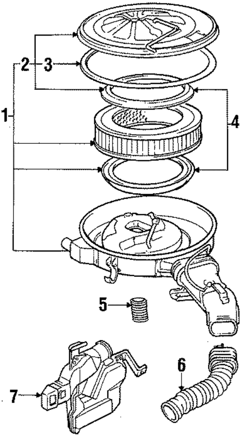 Air Inlet for 1985 Toyota Celica #1
