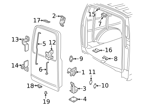 Door for 2017 GMC Savana 2500 #1