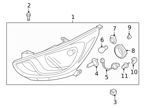 Bulbs - Chassis for 2015 Hyundai Accent #2