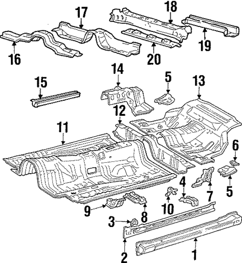 Rocker Panel for 1986 Toyota Supra #0