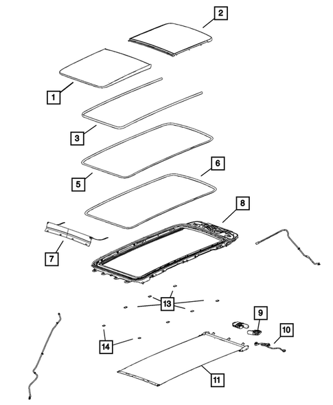Sunroof for 2023 Jeep Grand Cherokee L #0