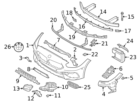 Bumper & Components - Front for 2021 BMW Z4 #0