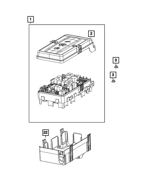 Power Distribution, Fuse Block, Junction Block, Relays and Fuses for 2023 Jeep Wrangler #0
