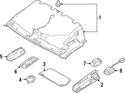 Interior Trim - Roof for 2025 Ford E-Transit #3