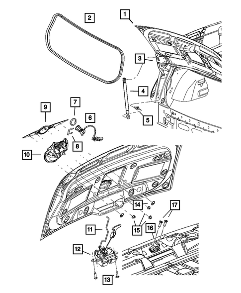 Liftgate Panel for 2006 Chrysler PT Cruiser #1