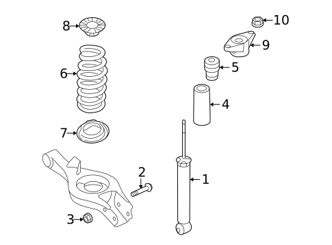 Shocks & Struts for 2010 Hyundai Genesis Coupe #1