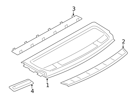 Interior Trim - Rear Body for 2013 BMW 535i GT xDrive #3
