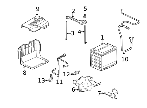 Battery for 2003 Acura TL #0