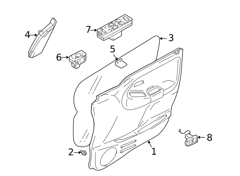 Front Door for 2004 Suzuki XL-7 #1