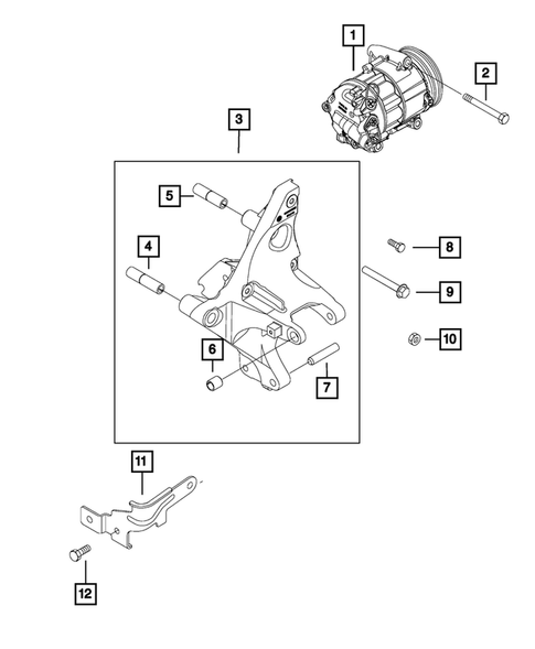 Air Conditioner Compressor and Mounting for 2018 Fiat 124 Spider #0
