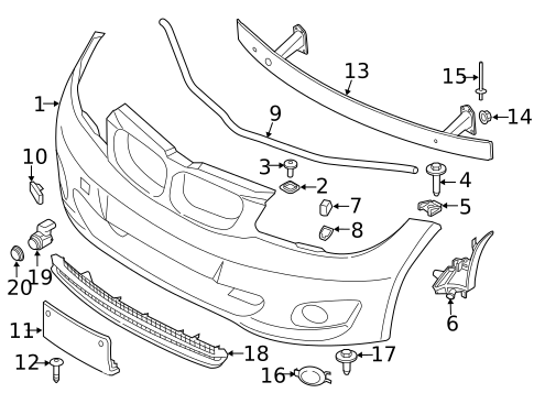 Bumper & Components - Front for 2012 BMW 128i #1