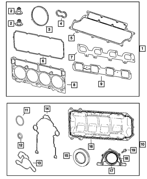 Engine Identification, Service Engines & Engine Service Kits for 2010 Chrysler 300 #0
