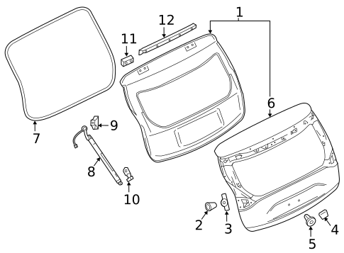 Liftgate for 2022 Nissan Murano #3