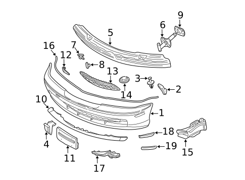 Bumper & Components - Front for 2000 BMW 323Ci #0