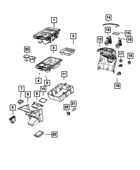 Consoles for 2023 Ram 2500 #1