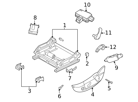 Air Bag Components for 2018 Dodge Challenger #1
