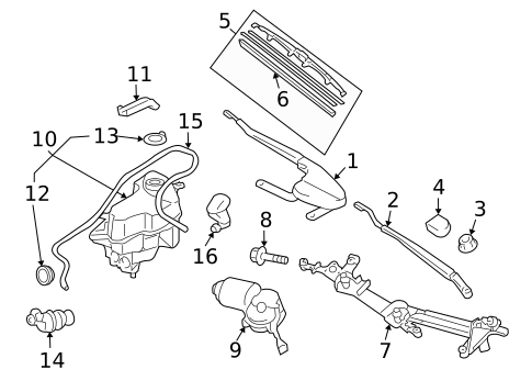 Wipers for 2004 Toyota Prius #0