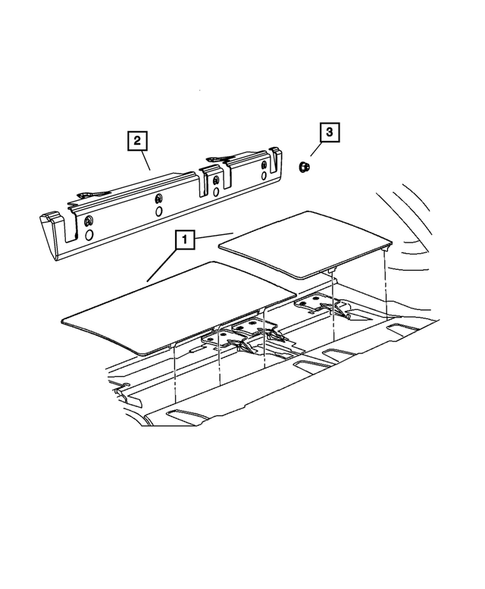 Carpets, Floor Mats, Load Floor and Silencers for 2008 Dodge Grand Caravan #5