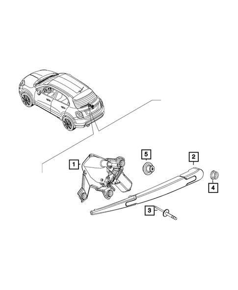 Wiper and Washer System for 2022 Fiat 500X #2