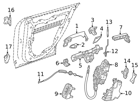 Lock & Hardware for 2015 Mercedes-Benz ML400 #2