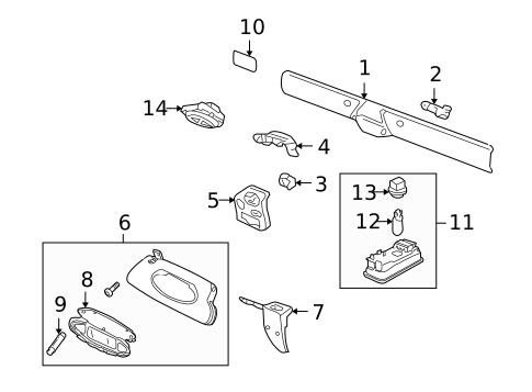 Interior Trim - Roof for 2011 Porsche Boxster #0