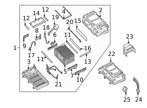 Battery for 2008 Lexus LS600h #0