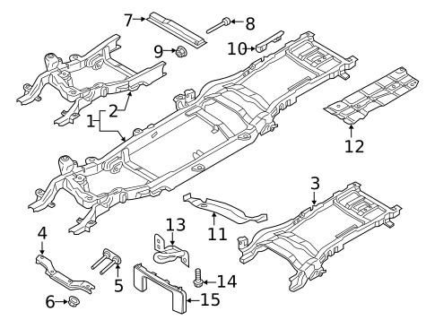 Frame & Components for 2021 Ford F-250 Super Duty #3